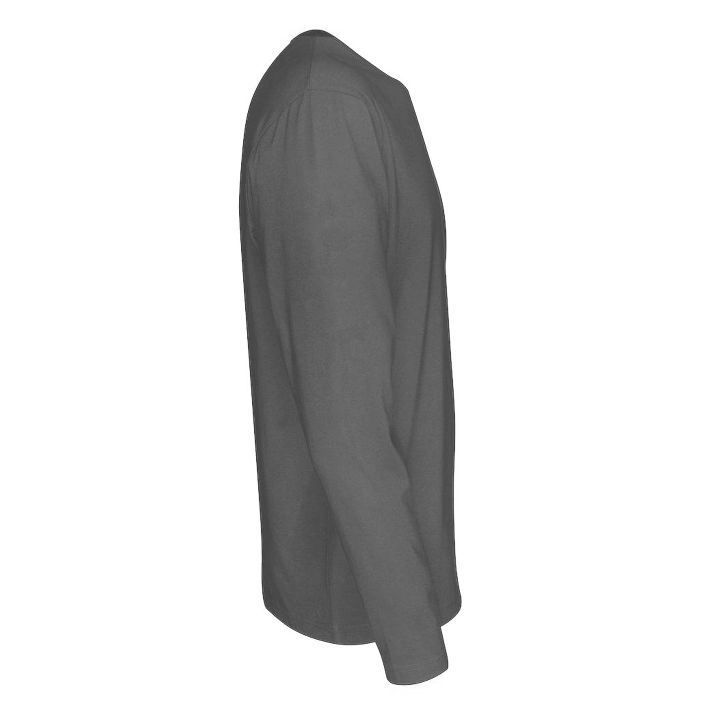 Charcoal - Side - Cottover Mens Long-Sleeved T-Shirt