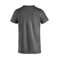 Anthracite - Back - Clique Mens Melange T-Shirt