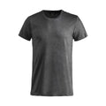 Anthracite - Front - Clique Mens Melange T-Shirt