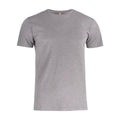 Grey - Front - Clique Mens Slub T-Shirt