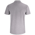Grey Melange - Back - Clique Unisex Adult Plain Polo Shirt