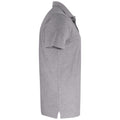 Grey Melange - Side - Clique Unisex Adult Plain Polo Shirt