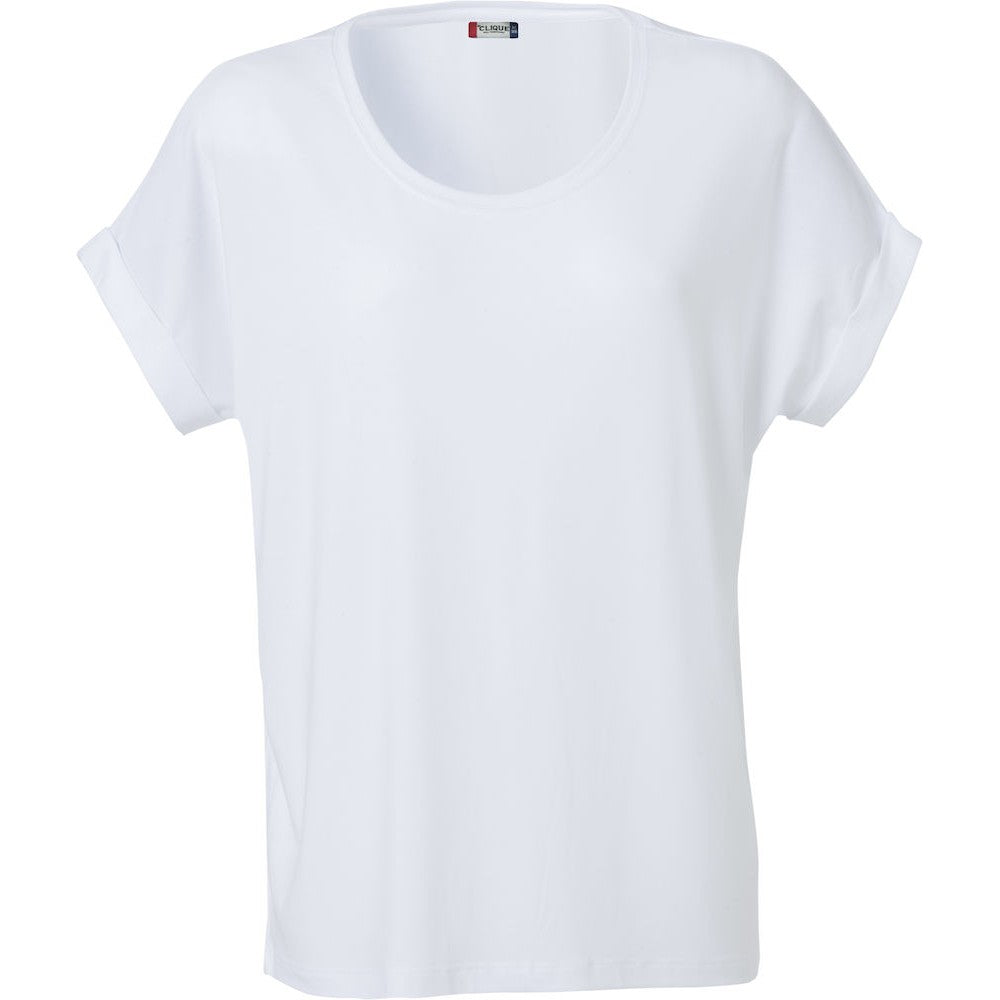 White - Front - Clique Womens-Ladies Katy Loose Fit T-Shirt