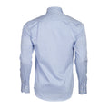 Light Blue - Back - James Harvest Mens Tribeca Checked Formal Shirt
