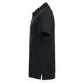 Black - Side - Clique Mens Manhattan Polo Shirt