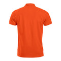 Blood Orange - Back - Clique Mens Manhattan Polo Shirt