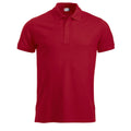 Red - Front - Clique Mens Manhattan Polo Shirt