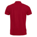 Red - Back - Clique Mens Manhattan Polo Shirt