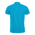 Turquoise - Back - Clique Mens Manhattan Polo Shirt