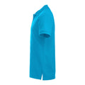 Turquoise - Side - Clique Mens Manhattan Polo Shirt