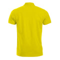 Visibility Yellow - Back - Clique Mens Manhattan Polo Shirt