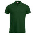 Bottle Green - Front - Clique Mens Manhattan Polo Shirt
