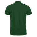 Bottle Green - Back - Clique Mens Manhattan Polo Shirt