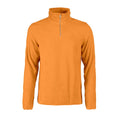 Orange - Front - Printer RED Mens Frontflip Fleece Half Zip Sweatshirt