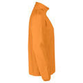Orange - Side - Printer RED Mens Frontflip Fleece Half Zip Sweatshirt
