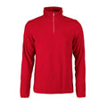 Red - Front - Printer RED Mens Frontflip Fleece Half Zip Sweatshirt