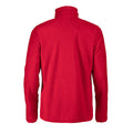 Red - Back - Printer RED Mens Frontflip Fleece Half Zip Sweatshirt