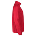 Red - Side - Printer RED Mens Frontflip Fleece Half Zip Sweatshirt