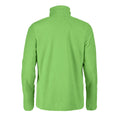 Lime - Back - Printer RED Mens Frontflip Fleece Half Zip Sweatshirt