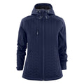 Navy - Front - James Harvest Womens-Ladies Myers Padded Jacket