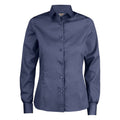 Navy - Front - Printer RED Womens-Ladies Point Formal Shirt