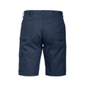 Navy - Back - Projob Mens Cargo Shorts