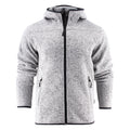 Grey - Front - James Harvest Mens Richmond Melange Fleece Jacket