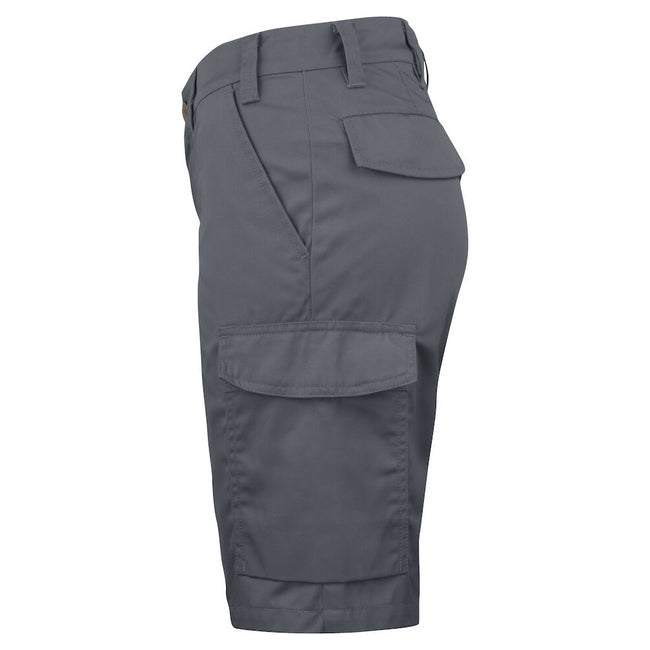 Grey - Side - Projob Womens-Ladies Shorts