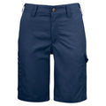 Navy - Front - Projob Womens-Ladies Shorts