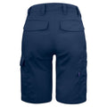 Navy - Back - Projob Womens-Ladies Shorts