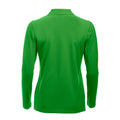 Apple Green - Back - Clique Womens-Ladies Classic Marion Long-Sleeved Polo Shirt