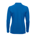 Royal Blue - Back - Clique Womens-Ladies Classic Marion Long-Sleeved Polo Shirt