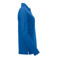 Royal Blue - Side - Clique Womens-Ladies Classic Marion Long-Sleeved Polo Shirt