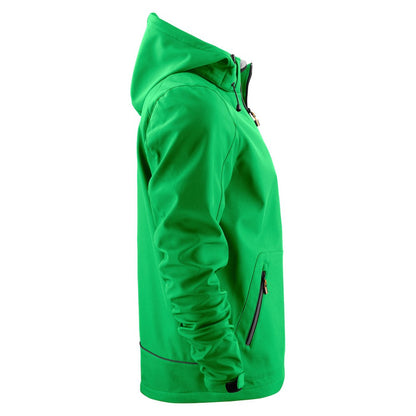 Fresh Green - Side - Printer Mens Karting Soft Shell Jacket