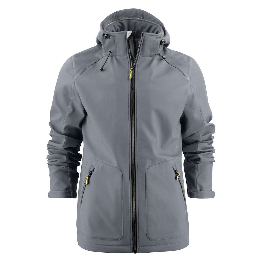 Steel Grey - Front - Printer Mens Karting Soft Shell Jacket