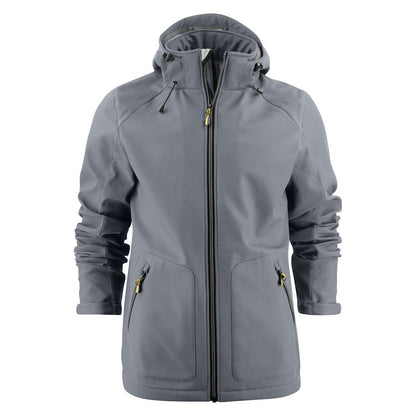 Steel Grey - Front - Printer Mens Karting Soft Shell Jacket