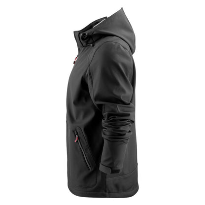 Black - Lifestyle - Printer Mens Karting Soft Shell Jacket