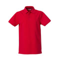 Red - Front - Clique Mens Heavy Premium Polo Shirt
