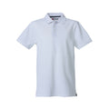White - Front - Clique Mens Heavy Premium Polo Shirt