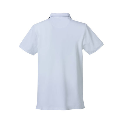 White - Back - Clique Mens Heavy Premium Polo Shirt