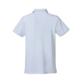 White - Back - Clique Mens Heavy Premium Polo Shirt