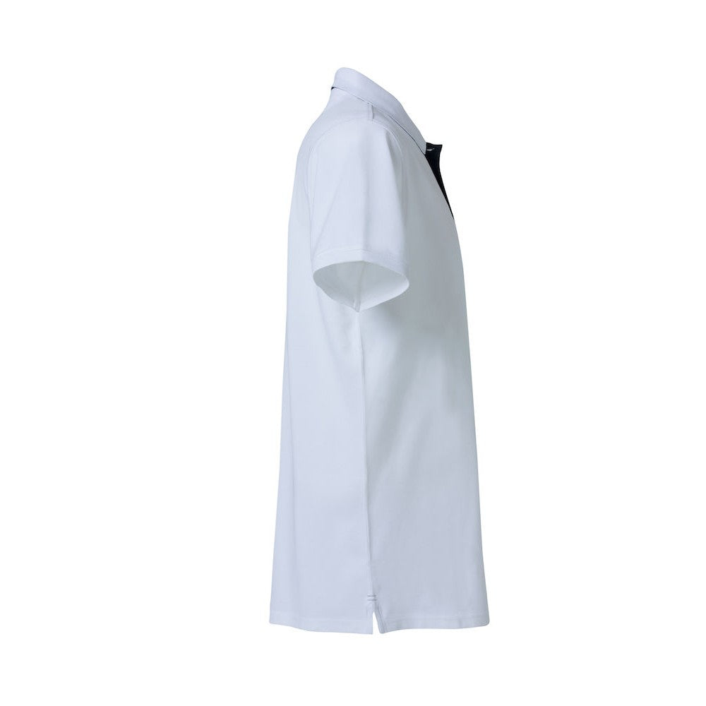 White - Lifestyle - Clique Mens Heavy Premium Polo Shirt