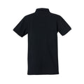 Black - Back - Clique Mens Heavy Premium Polo Shirt