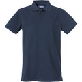 Dark Navy - Front - Clique Mens Heavy Premium Polo Shirt