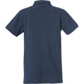 Dark Navy - Back - Clique Mens Heavy Premium Polo Shirt