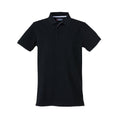 Black - Front - Clique Mens Heavy Premium Polo Shirt