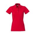 Red - Front - Clique Womens-Ladies Heavy Premium Polo Shirt