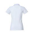 White - Back - Clique Womens-Ladies Heavy Premium Polo Shirt