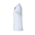 White - Side - Clique Womens-Ladies Heavy Premium Polo Shirt