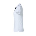 White - Side - Clique Womens-Ladies Heavy Premium Polo Shirt